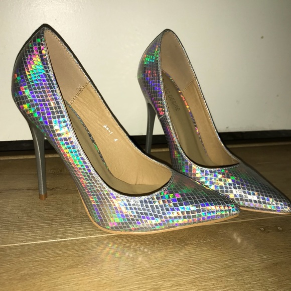 Public Desire Shoes - Hologram heels